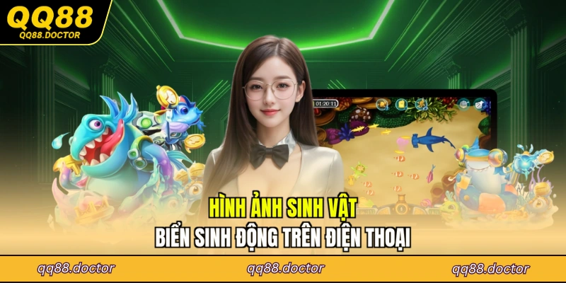Hình ảnh sinh vật biển sinh động trên điện thoại