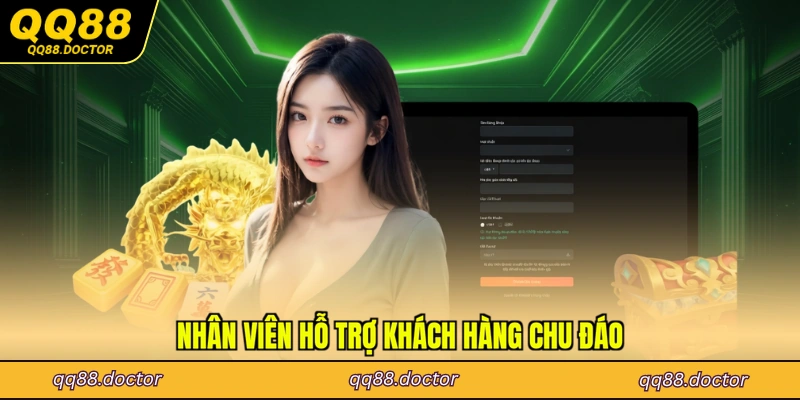 Nhân viên hỗ trợ khách hàng chu đáo